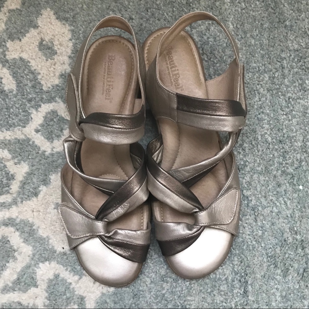 Beautifeel Metallic Sandals, sz. 40